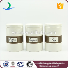 Made In China Wholesale Ceramic Canister Set Tea Canister